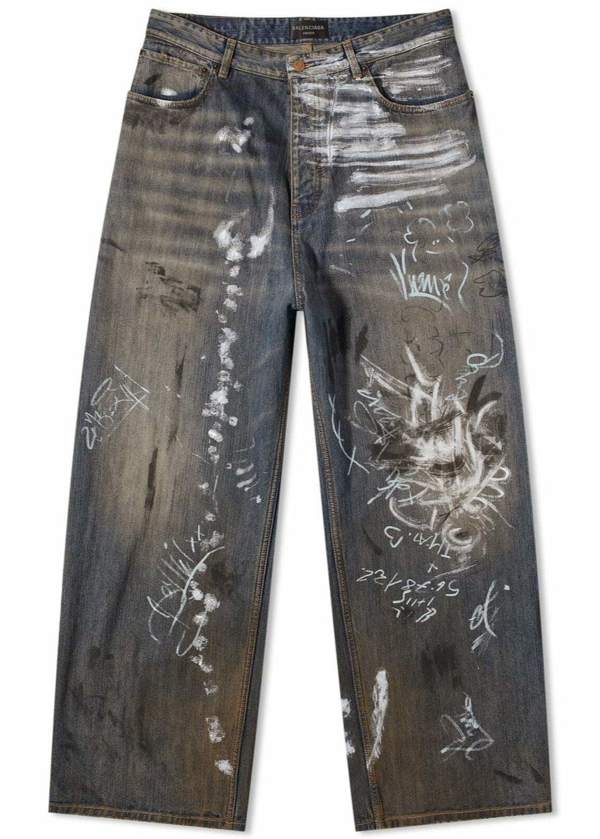 Sketch Art Vintage Jeans