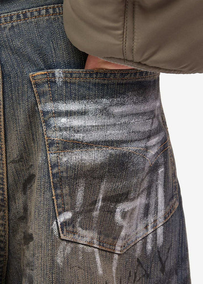 Sketch Art Vintage Jeans