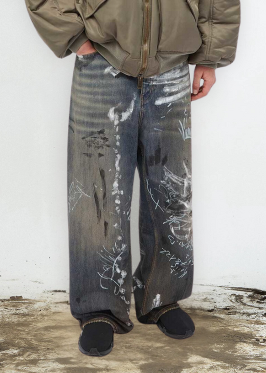 Sketch Art Vintage Jeans